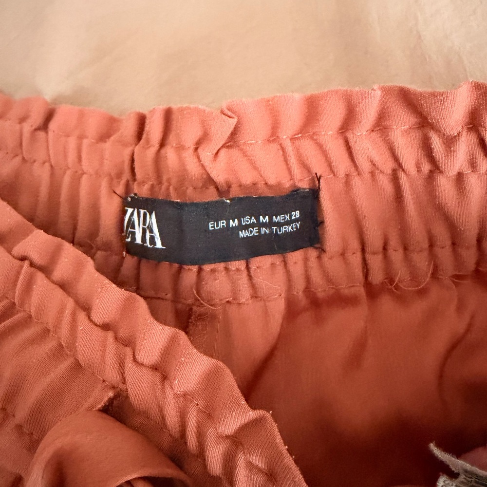Zara Terracotta Midi Skirt